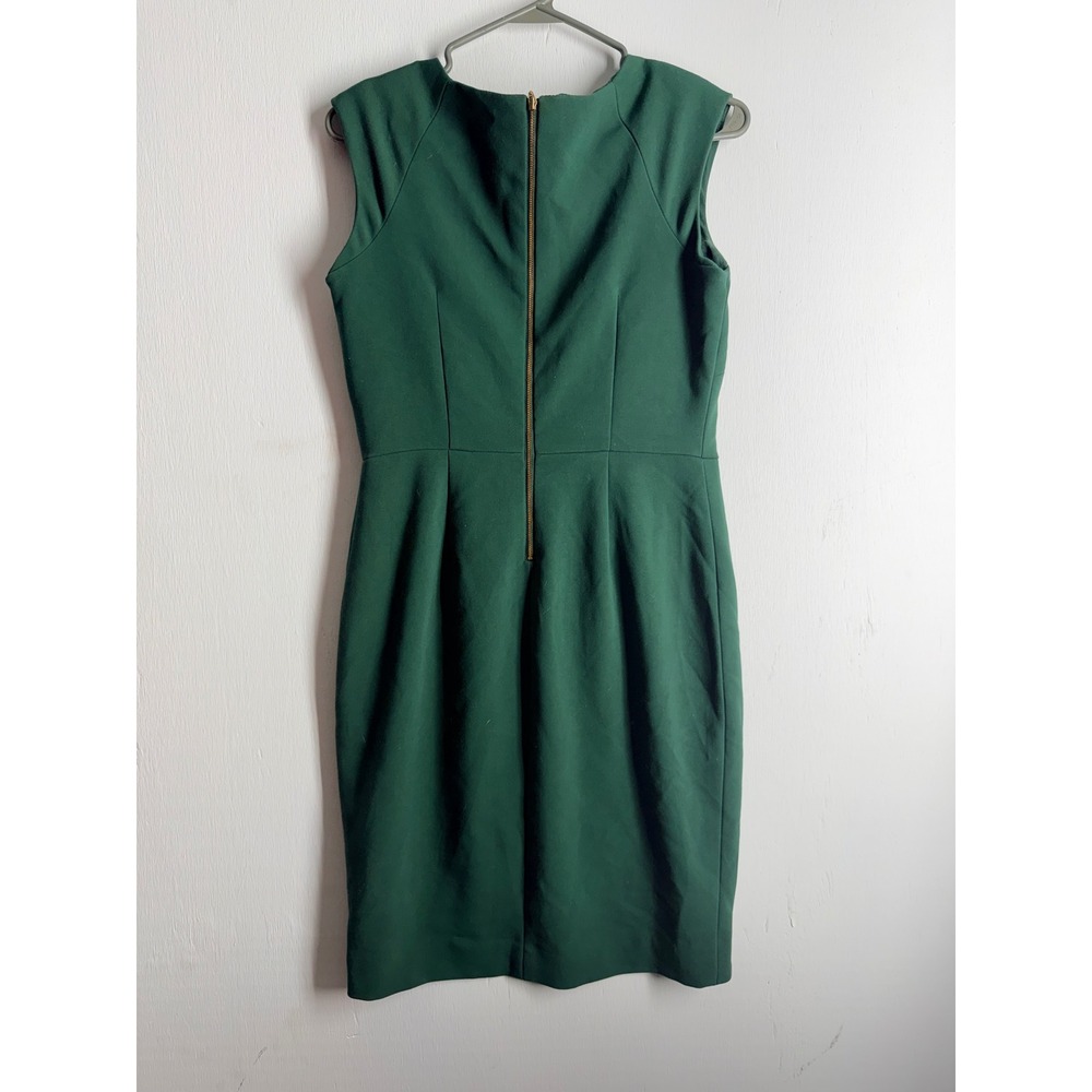 The Limited Petite Green Tulip Wrap Sheath Dress Size 2P Sleeveless Career Work